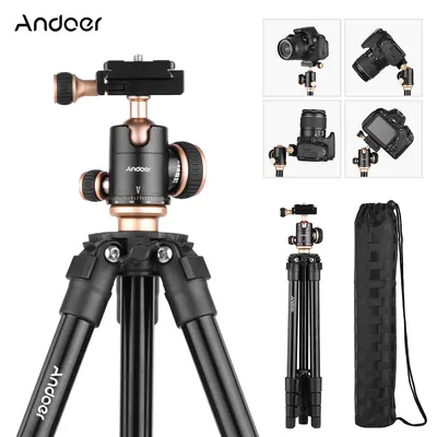Andoer-Q160SA Trépied d'appareil photo avec rotule Guardian trépied pour appareils photo numériques