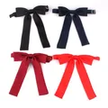 New Solid Bow Ties For Women Polyester Cravats Fashion Bowtie for Party Groom Butterfly Adult Black