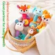 Colorful Baby Rattles Fox Deer Zebra Bear Bunny Animal Shaped Infant Hand Rattle With Teether Crib