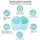 Electric Facial Cleansing Brush Silicone Ultrasonic Vibration Face Cleanser Deep Pores Blackhead