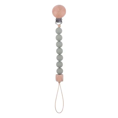 Bébé sucette Clip Silicone sucettes support chaîne hêtre perle jouet de dentition pour bébé filles