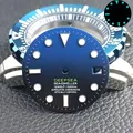 Cadran de montre à calendrier unique diamètre de 28.5mm cadran bleu Shoous pièces d'accessoires
