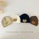 Bonnet brodé d'ours mignon pour bébé casquettes douces et chaudes pour bébé chapeau pour