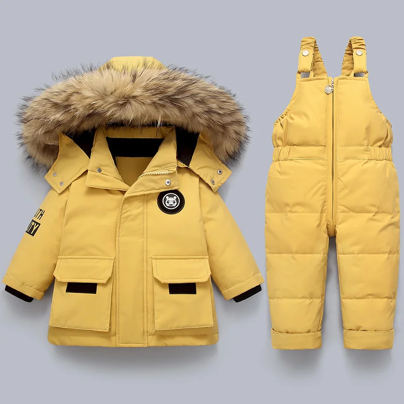 Ensemble de vêtements pour enfants, doudoune chaude d