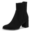 Stiefelette MARCO TOZZI, Damen, Gr. 39, schwarz, Textil, Lederimitat, sexy, Schuhe, mit goldenem Detail an der Laufsohle