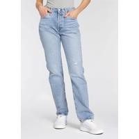 5-Pocket-Jeans LEVI'S Jeans Jeans 501 JEANS Gr. 27, Länge 30, blau (indigo botanics) Damen Jeans 5-Pocket-Jeans