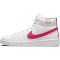 Sneaker NIKE SPORTSWEAR "COURT ROYALE 2 MID" Gr. 39, pink (weiß, pink) Schuhe Schnürstiefeletten