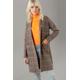 Longblazer ANISTON SELECTED Gr. 44, bunt (braun, schwarz, orange) Damen Blazer