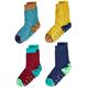 s.Oliver Socks Unisex Kinder Online Junior Hygge Organic Rib 4er Pack Socken, Brittany Blue, 39/42