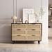 6-Drawers Rattan Storage Cabinet Rattan Drawer Dressers