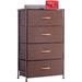 Gray 4-Drawer Storage Organizer, Easy Assembly, Vertical Dresser Tower for Closet, Bedroom, Entryway, Rust-Proof Steel Frame