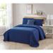 Bibb Home 4 Piece Solid Quilt Set with Cushion