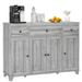 Buffet Cabinet Farmhouse Sideboards and Buffets with Drawers & Doors, Shelves, Coffee Bar Cabinet, Storage Cabinet Console Table