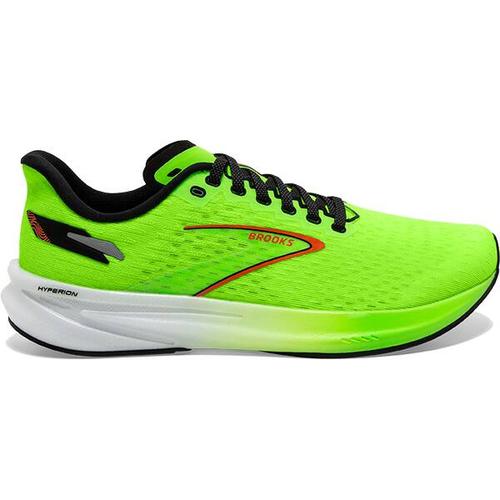 BROOKS Herren Laufschuhe Hyperion, Größe 47 ½ in Green Gecko/Red Orange/White