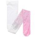 Great Pretenders - Strumpfhose Rhinestone In Weiß/Pink, Gr.110/116