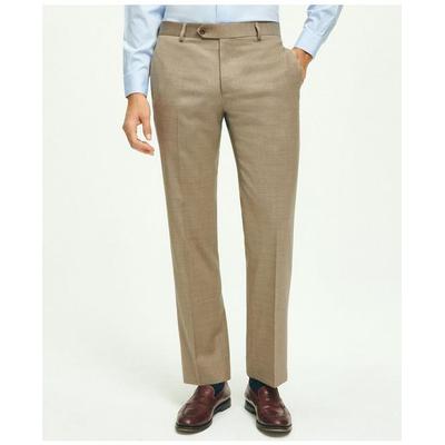 Brooks Brothers Men's Traditional Fit Wool 1818 Dress Pants | Tan | Size 36 32