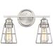 Millennium Lighting 2 Light 15" Vanity Fixture in Brushed Nickel