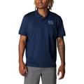 Men's Columbia Navy North Carolina Tar Heels PFG Tamiami Omni-Shade Polo