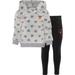 Girls Infant Gray/Black Texas Longhorns Heart To Pullover Hoodie and Leggings Set