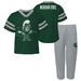 Toddler Green Michigan State Spartans Two-Piece Red Zone Jersey & Pants Set