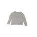 Long Sleeve Top Gray Marled Crew Neck Tops - Kids Girl's Size Small