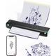 Phomemo M08F Tattoo Thermal Stencil Machine A4 Printer Professional Printer Machine Drawing Thermal Stencil Maker For DIY,Temporary and Permanent Tattoos with 10pcs Tattoo Transfer Paper