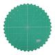 Glass Cutting Board Rotary Self- Healing Cutting Mat Round Rotating Turntable Green Grid Cut Matt for Sewing Quilting Scrapbooking DIY Crafts Projects Fabric Green Quilling Tool