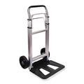 ASAB Heavy Duty Sack Truck Folding Trolley with Wheels 100kg Load Capacity Sturdy Steel Construction Sack Barrow with 2 Wheels Adjustable Handle Easy to Carry Hand Truck for Office Indoor Outdoor Use