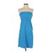 VS Bra Tops Casual Dress: Blue Dresses - Women's Size X-Small