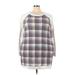 Perfectly Priscilla Casual Dress: Ivory Plaid Dresses - Women's Size 3X