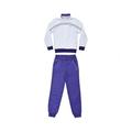 Puma Childrens Unisex Long Sleeve Zip Up White Purple Kids Track Suit 829349 01 - Size Small