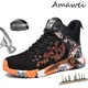 Amawei 2024 Men Boots Work Safety Boots Anti-smash Anti-puncture Work Sneakers Safety Shoes Steel