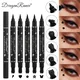 Double Head Waterproof Liquid Eyeliner Moon Star Heart Shapes Tattoo Stamp Quick To Dry Eye Liner