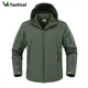 Military Shark Skin Soft Shell Jackets Men Tactical Windproof Waterproof Jacket Men Army Combat