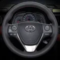 Customize Microfiber Leather Car Steering Wheel Cover For Toyota RAV4 2013-2018 Toyota Corolla