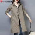 Casual Mid-length Lightweight Parkas Jackets Oversized Women Cotton Padded Coats Loose Windbreak