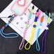 Braided Mobile Phone Lanyard Strap Hanging Chain Ring Cord with Patch Wrist Strap Cell Phone Holder