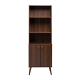 Milo Mid-Century Modern Tall Bookcase with Adjustable Shelves - Prepac Manufacturing CSBL-1419-1