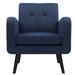 Mid-century Modern Comfy Accent Chair Cozy Tufted Arm Chair