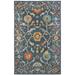 Talence Blue Gold Hand-Tufted Wool Oriental Floral Casual Traditional Area Rug