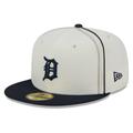 Men's New Era Cream/Navy Detroit Tigers Chrome Sutash 59FIFTY Fitted Hat