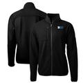 Men's Cutter & Buck Black Big Ten Gear Cascade Eco Sherpa Fleece Full-Zip Jacket