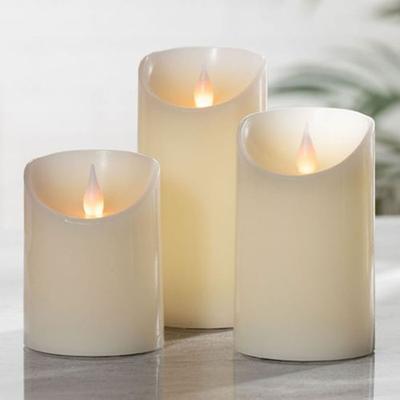 New Haven LED Flameless Candles Ivory Set of Three, Set of Three, Ivory