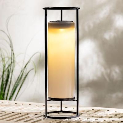 Landon LED Solar Lantern Black , Black