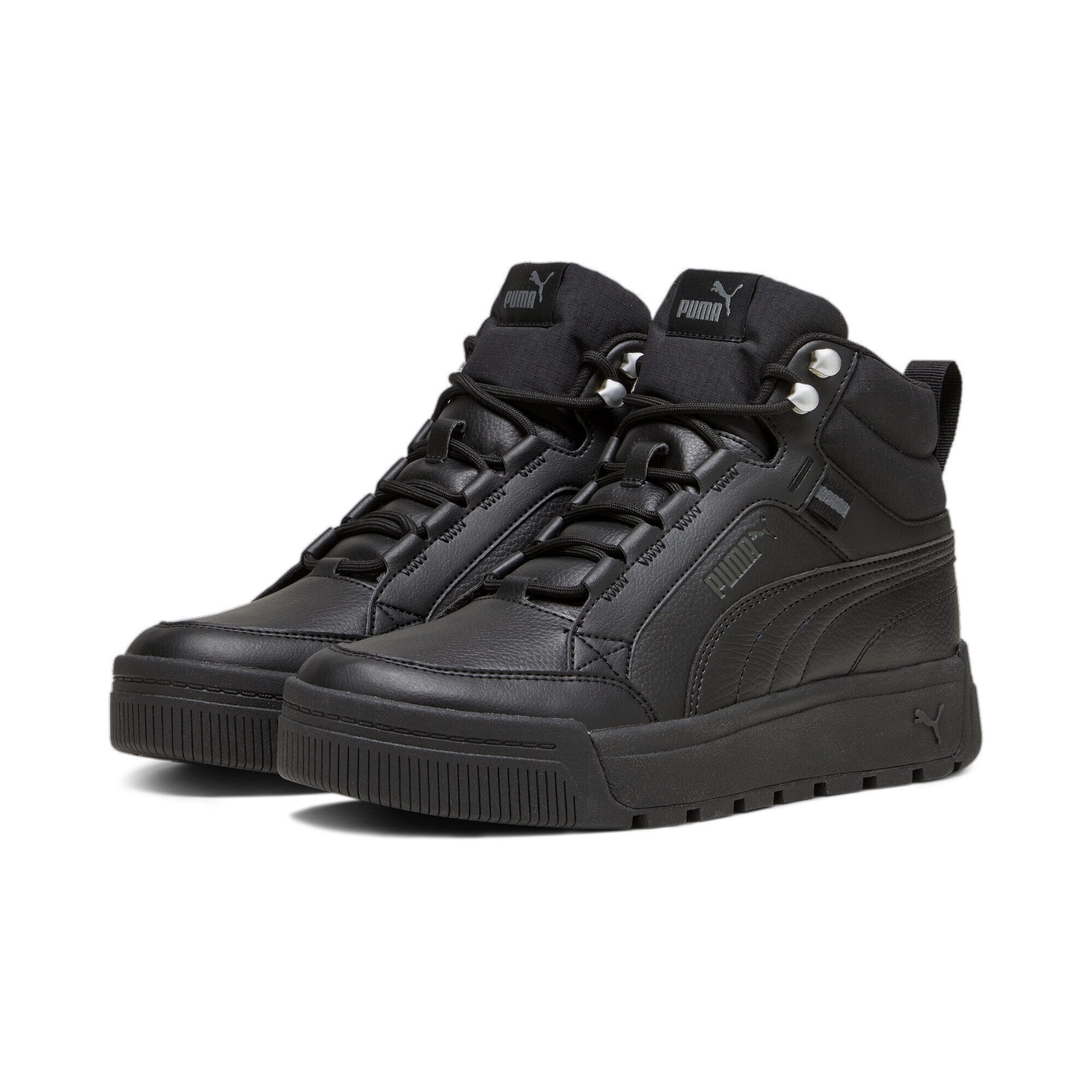 Sneaker PUMA "Tarrenz SB III Stiefel Erwachsene", Gr. 39, schwarz (schwarz shadow gray silber), Obermaterial: Textil, Synthetik; Futter: Textil; Innensohle: Textil; Laufsohle: Gummi, Schuhe