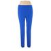 Bally Total Fitness Active Pants - Mid/Reg Rise: Blue Activewear - Women's Size Large