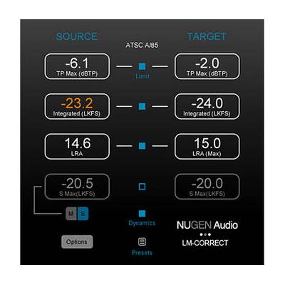 NuGen Audio LM-Correct DynApt Extension - Efficient Dynamics Processing for LM-Correct 11-33194