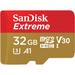 SanDisk 32GB Extreme UHS-I microSDHC Memory Card with SD Adapter SDSQXAF-032G-GN6MA