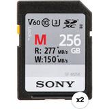 Sony 256GB SF-M UHS-II SDXC Memory Card (2-Pack) SF-M256/T2