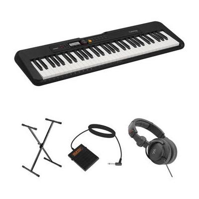 Casio CT-S200 61-Key Portable Keyboard Value Kit with Stand, Pedal, and Headphone CT-S200BK